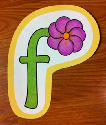 Letter F Flower Craft
