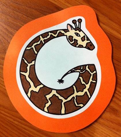 Letter G Giraffe Craft