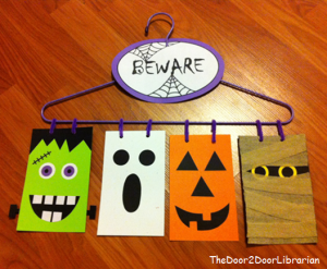 YA Crafts: Halloween Door Hanger! – The Door 2 Door Librarian