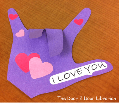 ASL Valentine's Day Craft