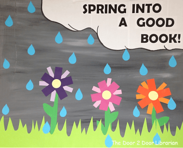 Spring Book Display Sign