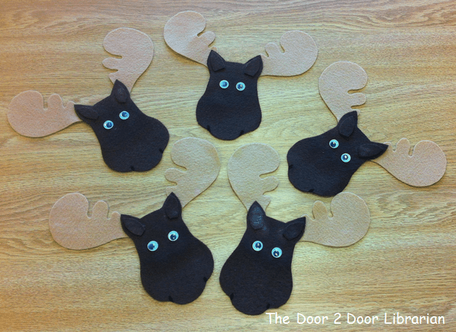 Five Little Moose Flannelboard Image